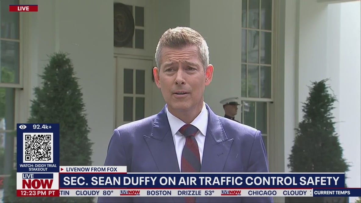 Sec. Duffy speaks on air traffic control, safety